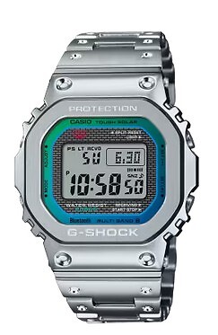 Pre-owned Casio G-shock Gmw-b5000pc-1jf Silver Full Metal Limited Men's Watch In Box