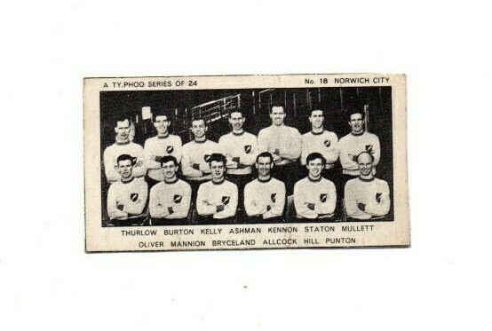 Typhoo Tea Card - Famous Football Clubs Series 1 1963/64 ...