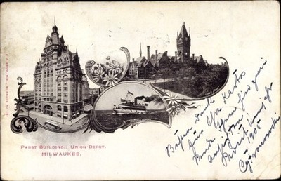 Ak Milwaukee Wisconsin USA, Pabst Building, Union Depot - 10510443