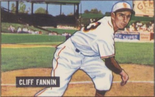 1986 C.C.C. 1951 Bowman Reprints - Cliff Fannin #244