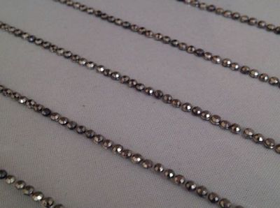 CraftbuddyUS 300pcs 2mm Gunmetal Self Adhesive  Rhinestone Strip Gems, DIY  