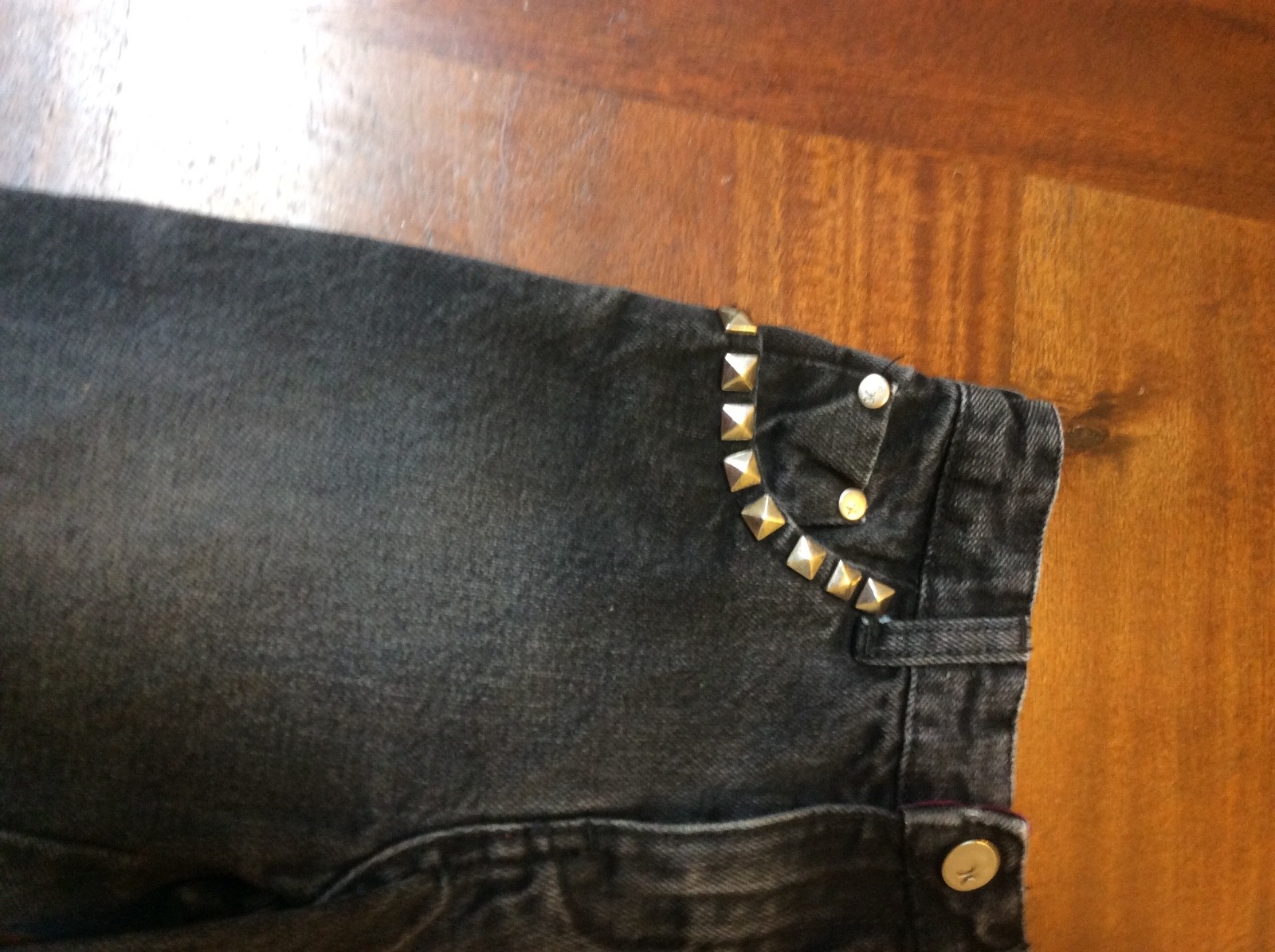 Boys pants Jeans Hurley surfer punk with studs 18 months 12-18 months dark wash