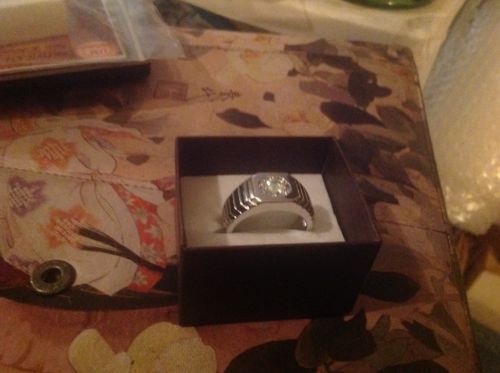 Anillos de Plata de Ley Aguamarina para hombres