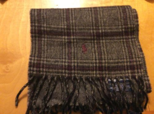 Mezcla de lana cuadriculados bufandas para hombres