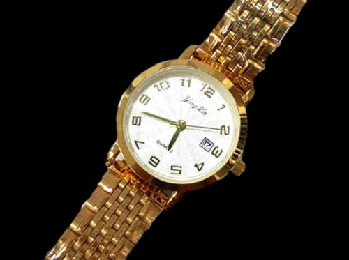Orologio Da Polso Donna KB-5557-B Analogico Quarzo Classico Oro Quad Bianco lac