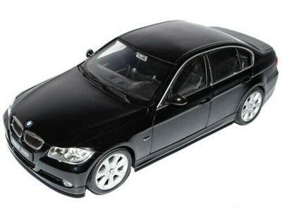BMW 3er E90 Limousine Noir 2005-2012 1/24 Welly Modèle Auto avec ou sans I