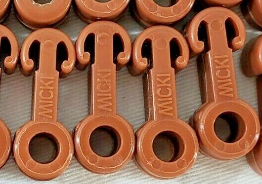 Lot 72 MICKI LEKSAKER Dog Bone Train Track Connectors ~ Made in GEMLA SWEDEN