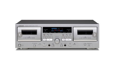 TEAC W-1200 Double Cassette Deck Player Silver AC100V Brand New w/tracking Japan