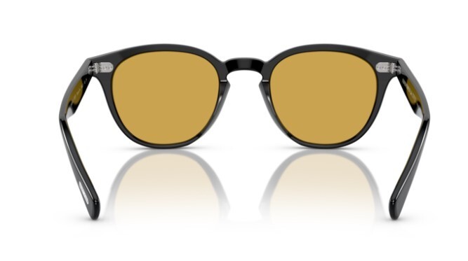 Pre-owned Oliver Peoples 0ov5454su Desmon Sun 10050f Black/mustard Mirrored Sunglasses In Orange