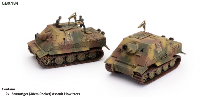 Взвод штурмовых гаубиц «Штурмтигр» (2 шт.) German Flames of War Late War НОВИНКА
