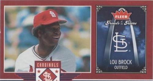2006 Fleer Greats of the Game - Lou Brock #STL-LB
