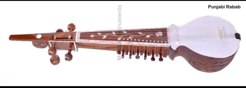 Professional Classical Punjabi Musical String Instrument Rabab Tun Wood Rubab