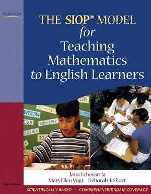 SIOP Model for Teaching - Paperback, by Echevarria Jana Vogt - Acceptable n