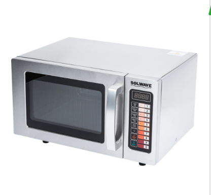 Solwave Stainless Steel Commercial Microwave Push Button Controls Resturant USA