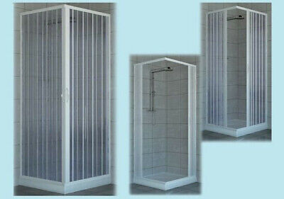 BOX DOCCIA A SOFFIETTO PVC ANGOLARE 70 / 80 x 110 / 120 x H. 185 CM Riducibile