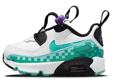 Кроссовки для малышей Nike Air Max 90 Toggle SE Белые/бирюзово-черные (DN3265 100)