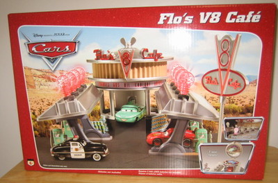 Pixar Cars Flo's V8 Cafe 1st Edition Desert Scene playset MIB | eBay