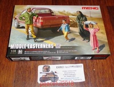 MENG Model 1/35 HS-001 Middle Eastrners (Human Series) (4 Figures in Box) Super