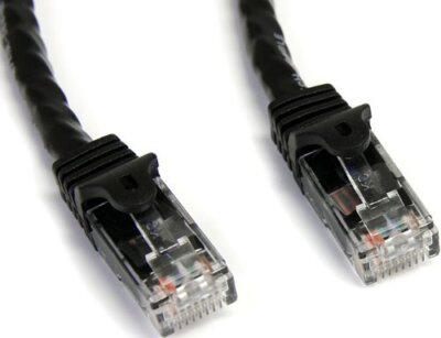 Startech.com 75 Ft Black Snagless Cat6 Utp Patch Cable - Rj-45 Male Network -