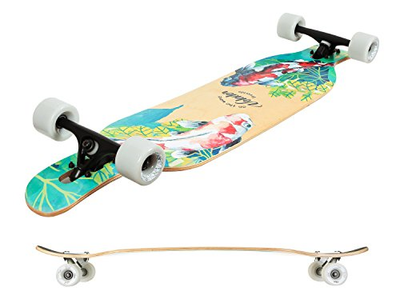 VOLADOR 42inch Freeride Longboard Complete Cruiser Drop Through Deck - Camber