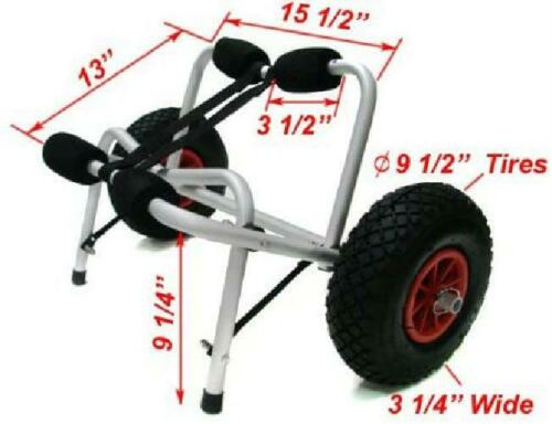 Trolley Transport Raft Boat Canoe Cart Carrier Dolly Wheels Folds