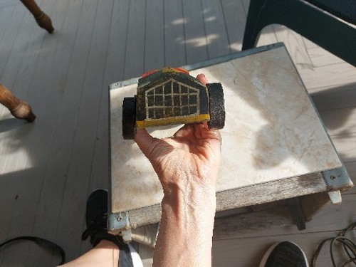 Vintage BSA Pine Derby Wood Race Car (As Found)