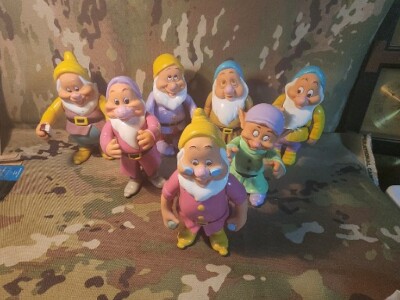 VINTAGE Disney Seven Dwarfs Soft Vinyl Pose-able Arms and Body Made in Thailand