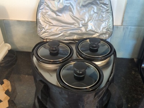 CROCK-POT Trio Slow Cooker & Travel Bag 14oz