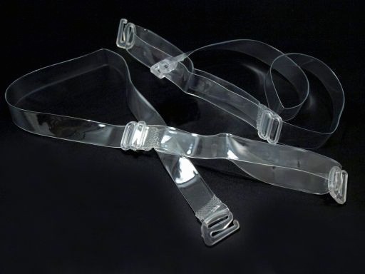 Silikon BH Träger, transparent, unsichtbar, durchsichtig, 10 & 15 mm