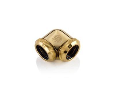 NEW Bitspower TRUE BRASS Enhance Dual Multi-Link Adapter 16mm OD 90 Degree Angle