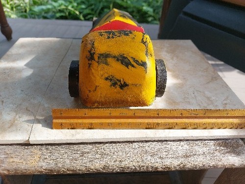 Vintage BSA Pine Derby Wood Race Car (As Found)