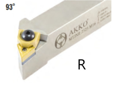 Akko MTJNR 2525 M22 Klemmhalter Drehstahl 25x25 für TNMG 2204..