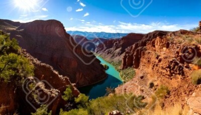 High-Resolution Digital Photo of Atuel Canyon