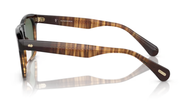 Pre-owned Oliver Peoples Ov5555su R-3 13929a Cortado/green Polarized 54mm Men's Sunglasses