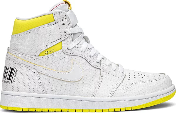 

Мужские кроссовки Nike Air Jordan 1 Retro High OG First Class Flight 555088-170, размер 9, новинка, Желтый, Air Jordan 1