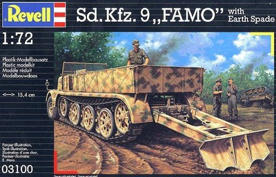 KIT REVELL 1:72 KIT OF MOUNT HALF MILITARY SD KFZ 9 FAMO ART 03100