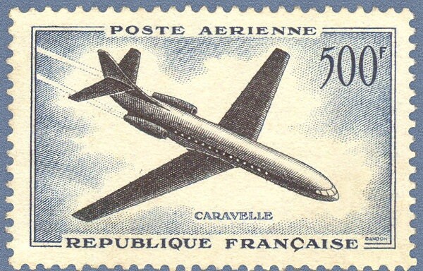 Timbre Poste AéRienne Pa36 Neuf** - Caravelle 500 F - 1957