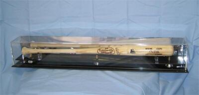 DELUXE ACRYLIC WALL MOUNTABLE BASEBALL BAT DISPLAY CASE
