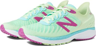 Кроссовки для бега New Balance Kids 860 V11, Vibrant Spring/Magenta, 6.5 Big Kid США