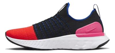 New Women's Nike React Phantom Run Flyknit 2 Shoes 'Black Hyper Pink' DX2354-001
