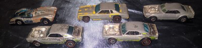 5 Hot Wheels - 3 Red Line - 2 Black Wall - 3 Heavy Chevys - P 917 - Monte Carlo
