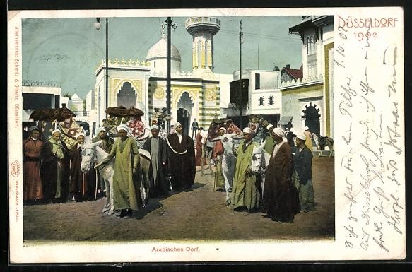 Ak DÃ¼Sseldorf, Gewerbe- Und Industrie-Ausstellung 1902 - Arabisches Dorf 1912 
