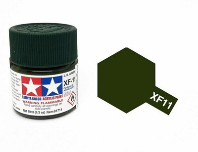 TAMIYA XF11 JN GREEN water based acrylic paint 10 ml