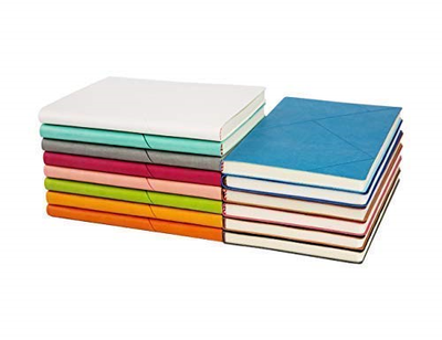 Writing Journal Leather Composition Notebook - EMITEC A5 Subject PU Colorful Set