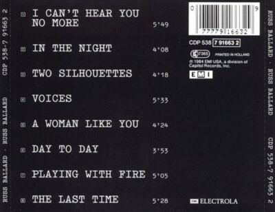 RUSS BALLARD - RUSS BALLARD [1984] NEW CD