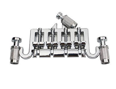 3 Point 4 String Bass Bridge Tailpiece   Alloy Bridges Tailpiece with Saddle ...