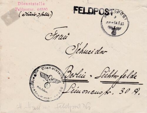 Deutsche Feldpost Dt. Feldpost 2. Weltkrieg
