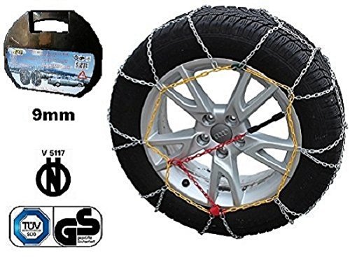 Catene Da Neve Omologate Per Ruote Auto Acciaio 9mm Taglia 70 Kns-70 sus