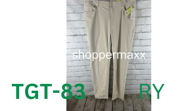 Men's Golf Pants - All In Motion, Color- Stone, Size- 36L x 32W