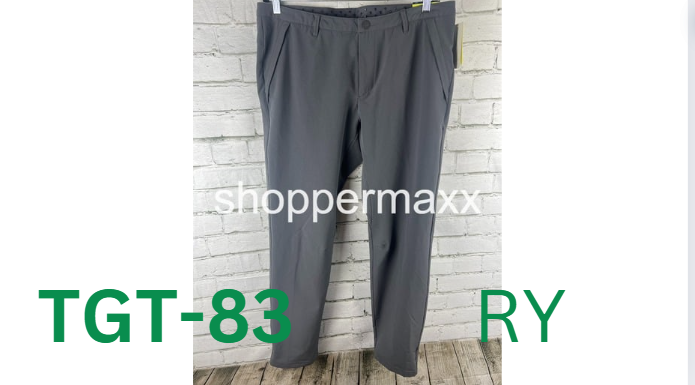 MEN'S TRAVEL PANTS - ALL IN MOTION, Color- GRAY, SIze- 38LX32W